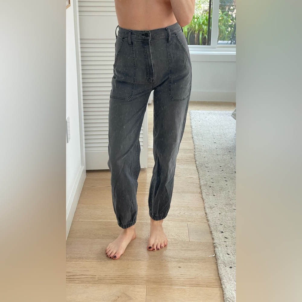MOTHER Charcoal Jogger Pants